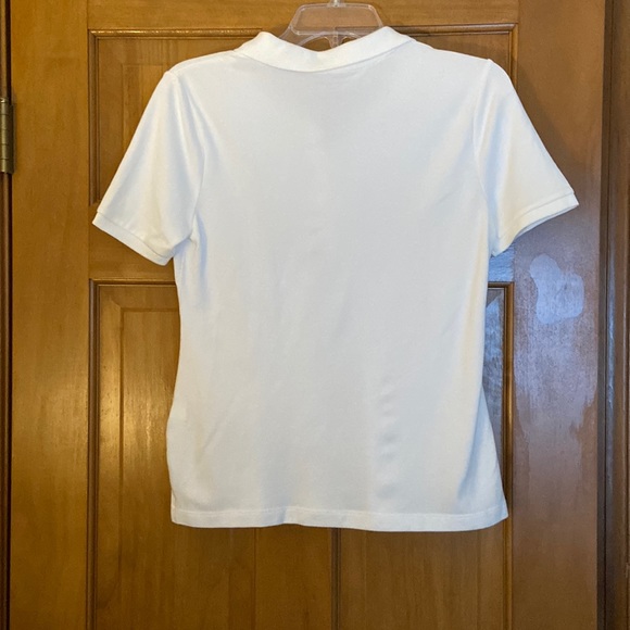 Croft & Barrow White Fitted Polo Shirt - Picture 2 of 5